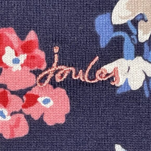 Joules Blouse Top Women 8 Blue Floral Harbour Print Long Sleeve Pullover W61 - Picture 8 of 14